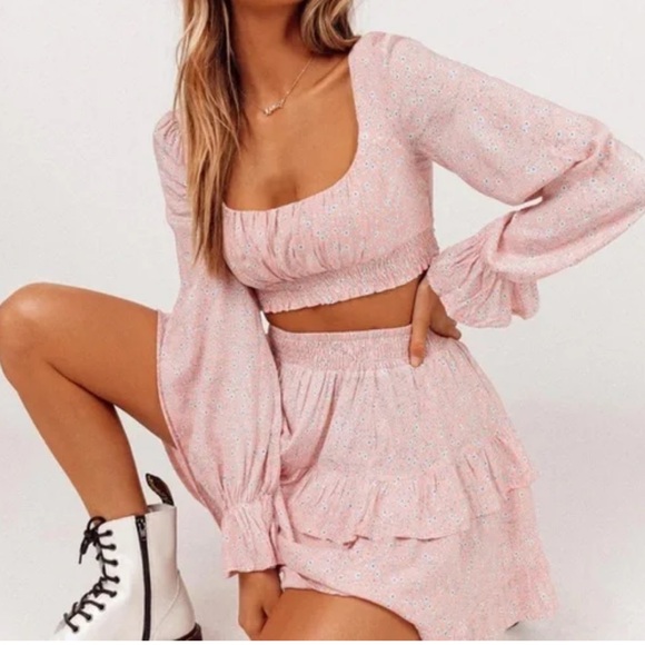 Princess Polly Susana Set in Blush - Picture 1 of 6